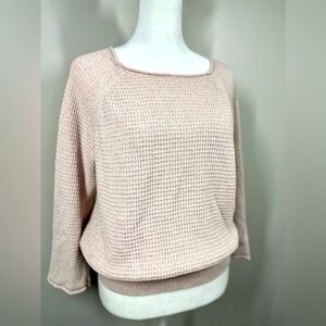 Ann Taylor Factory Pink Crew Neck Sweater